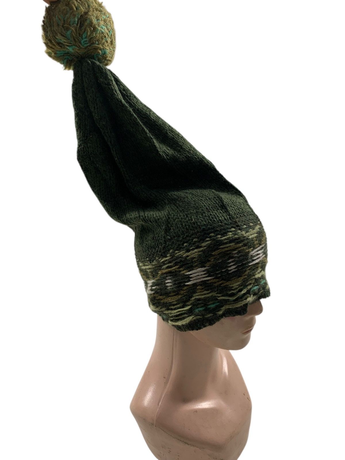 Japanese Brand Crochet knitted long beanie hats rare Size ONE SIZE - 1 Thumbnail