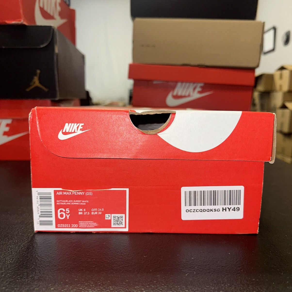 Nike Size 6.5Y (8W) -Nike Air Max Penny 1 Rattan White DZ5311-200 Size US 8 / IT 38 - 7 Thumbnail