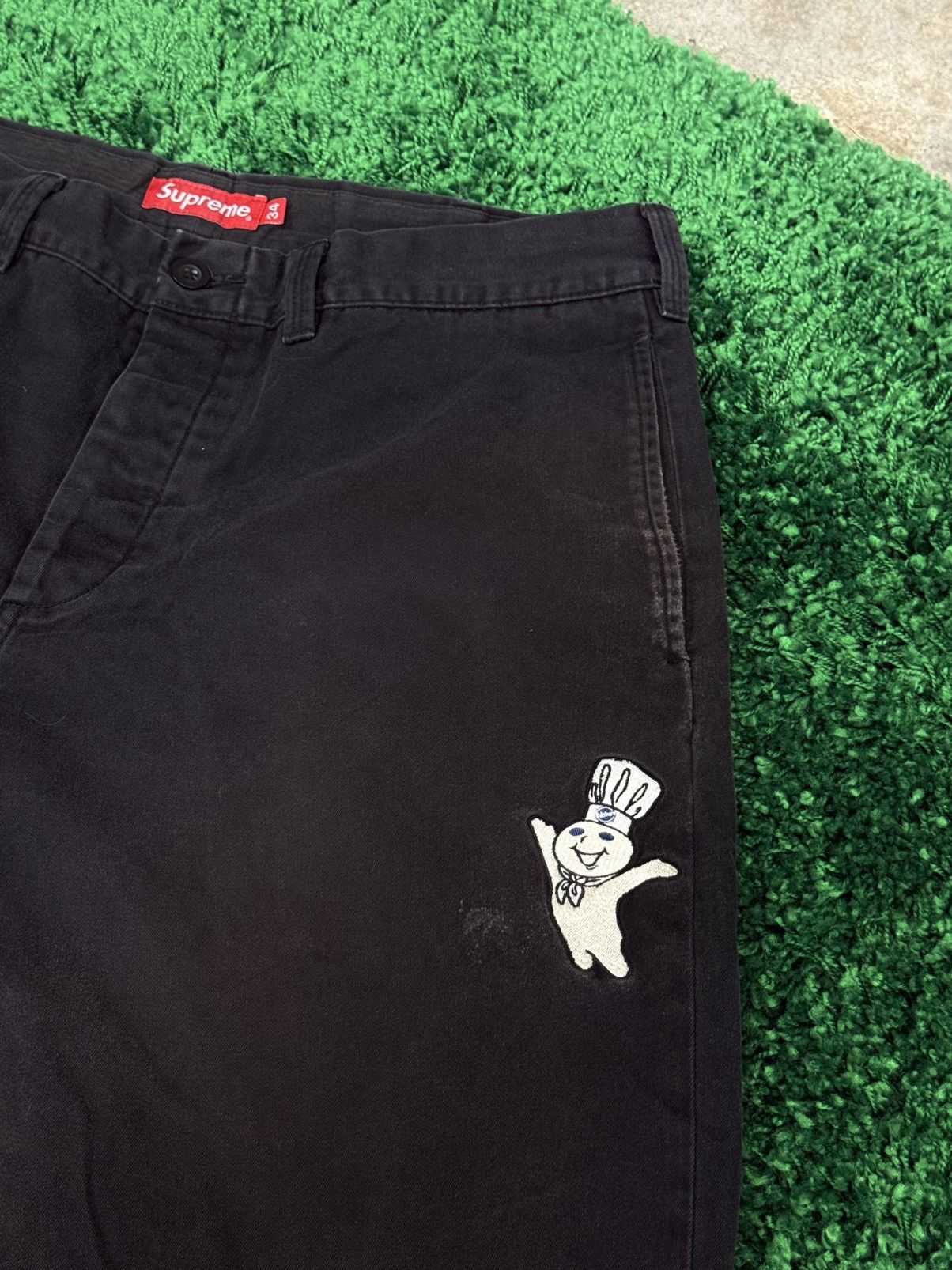 Supreme Supreme Doughboy Chino Pant Black Pillsbury FW22 | Grailed