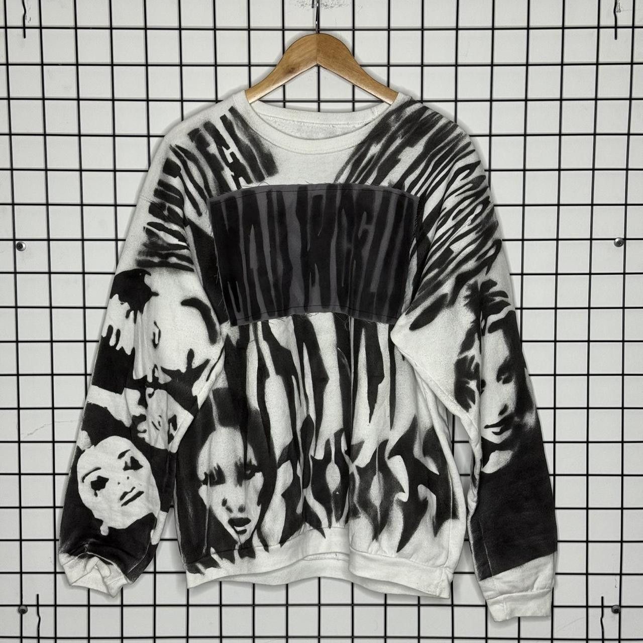 Vintage Vintage 90s Custom 1 of 1 Sweatshirt Avantgarde Size US M / EU 48-50 / 2 - 2 Thumbnail