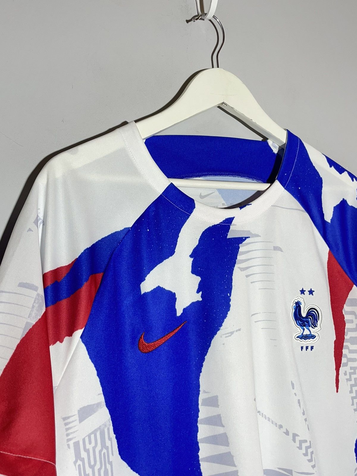 Nike National Team France Nike Pre-Match Training Football Shirt Size US XXL / EU 58 / 5 - 3 Thumbnail