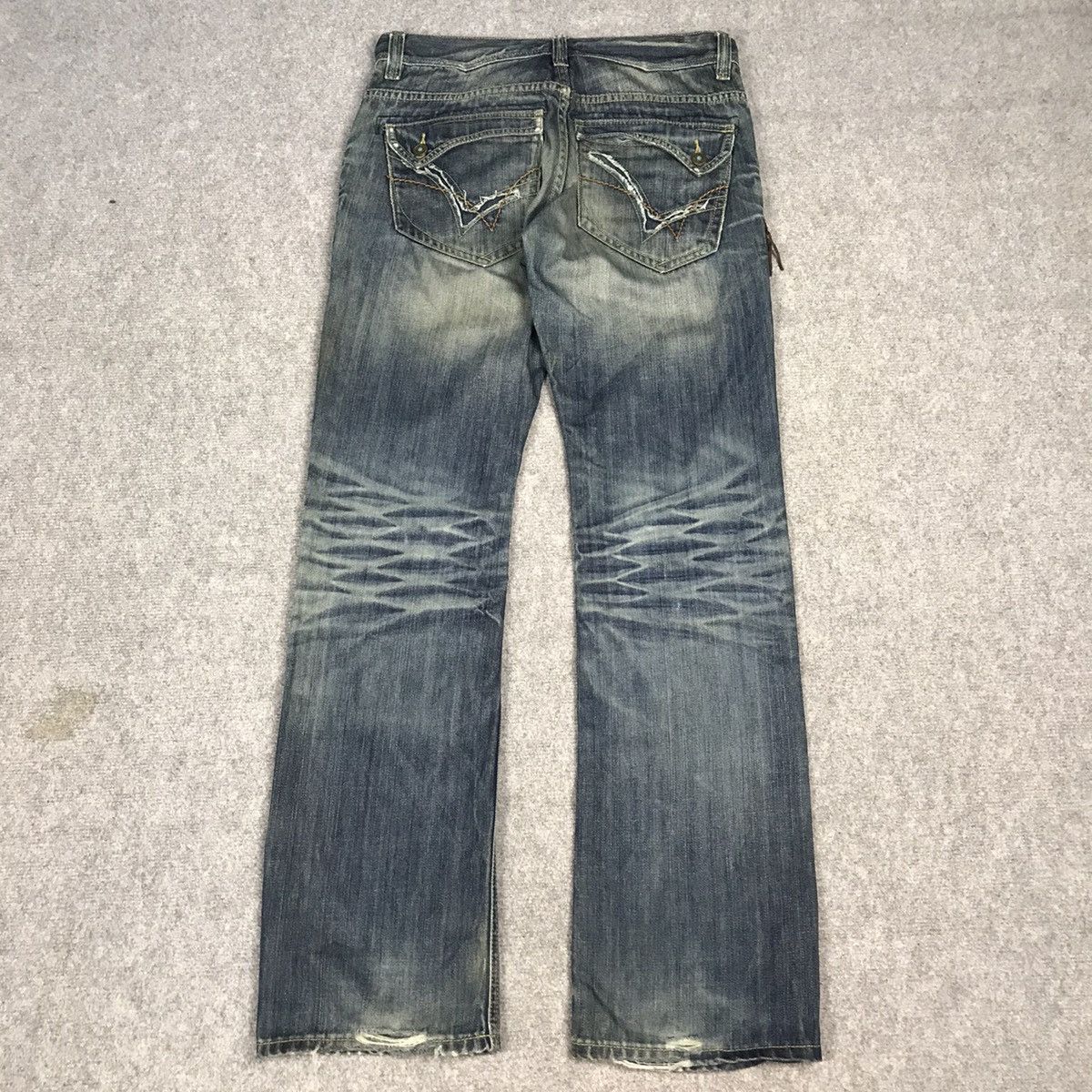 Japanese Brand × Vintage JAPANESE STYLE DENIM DISTRESSED PUNK JAPAN PANTS Size US 31 - 10 Thumbnail