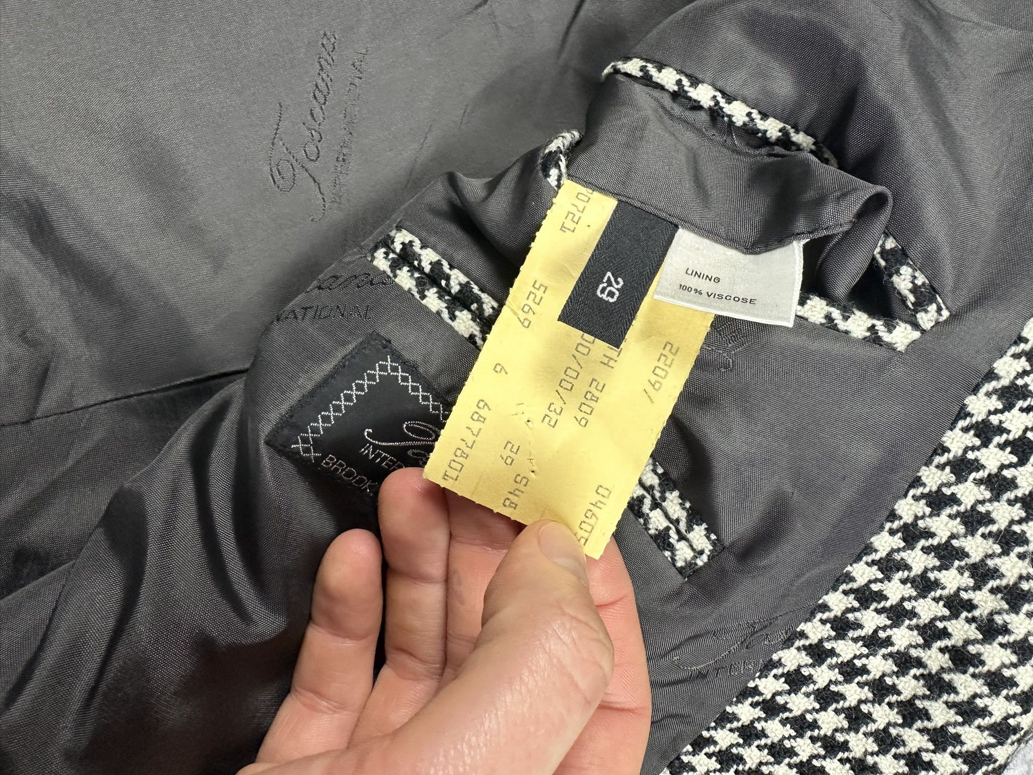 Designer × Vintage Vintage Brook Taverner cashmere wool blazer jacket Size 52L - 6 Thumbnail