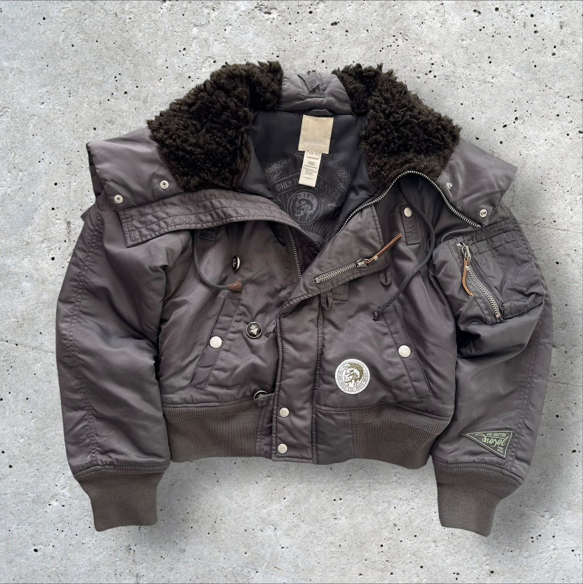 Diesel MA-1 Fur jacket archive vintege