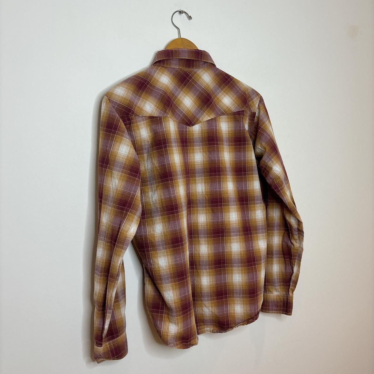Vintage Vintage Wrangler Pearl Snap Button Up Flannel Size US S / EU 44-46 / 1 - 5 Thumbnail
