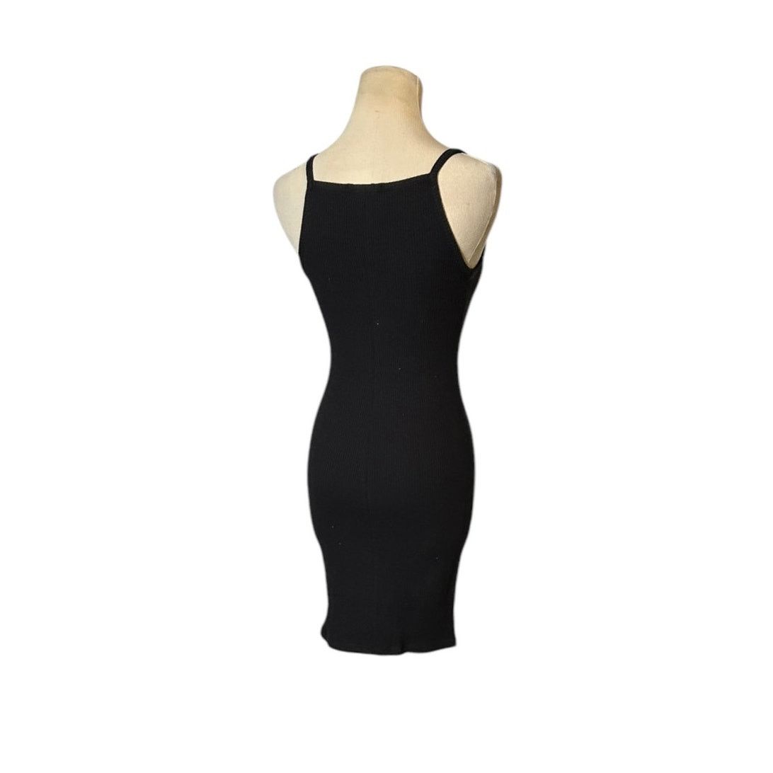 Bershka Bershka black ribbed tank mini dress size XS Size XS / US 0-2 / IT 36-38 - 12 Thumbnail