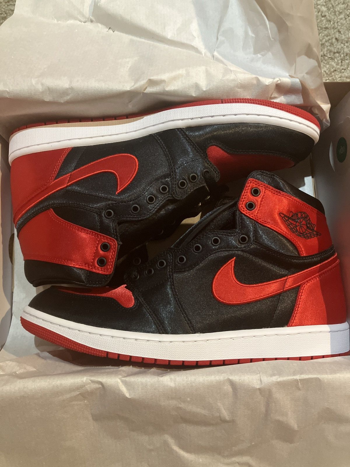Jordan Brand × Nike Jordan 1 Satin Bread Size 10.5 Men’s Size US 10.5 / EU 43-44 - 1 Thumbnail