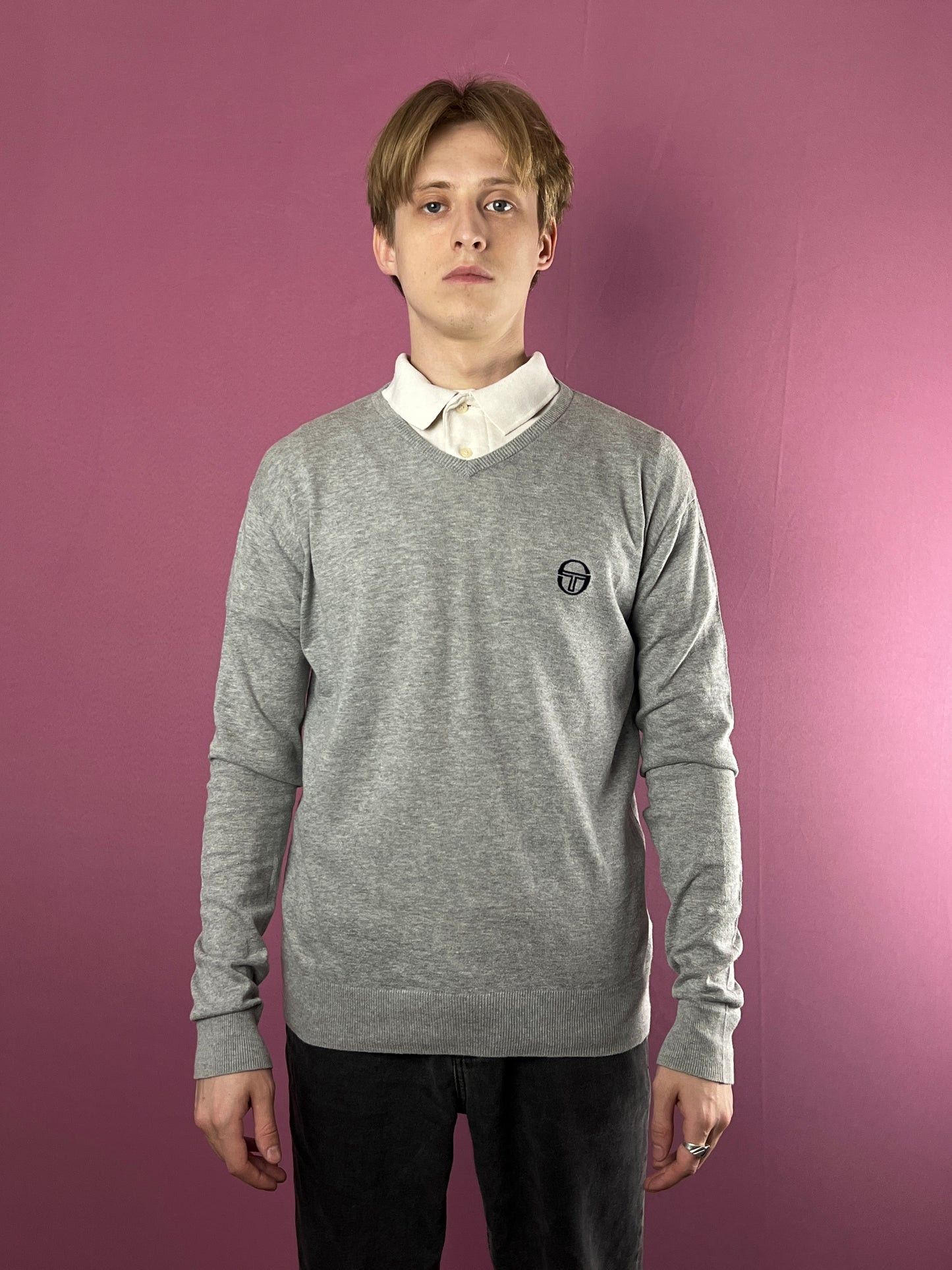 Sergio Tacchini Sergio Tacchini Vintage Men's V-Neck Sweater - S Size US S / EU 44-46 / 1 - 2 Thumbnail