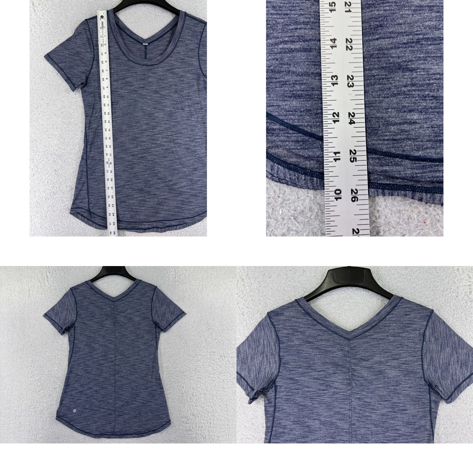 Lululemon Lululemon Shirt Women 6 Blue Intensi-Tee Luon Light Short Sleeve Gym Workout Shirt Womens 6 Blue Intensi-Tee Luon Light Short Sleeve Gym Workout Size M / US 6-8 / IT 42-44 - 8 Thumbnail