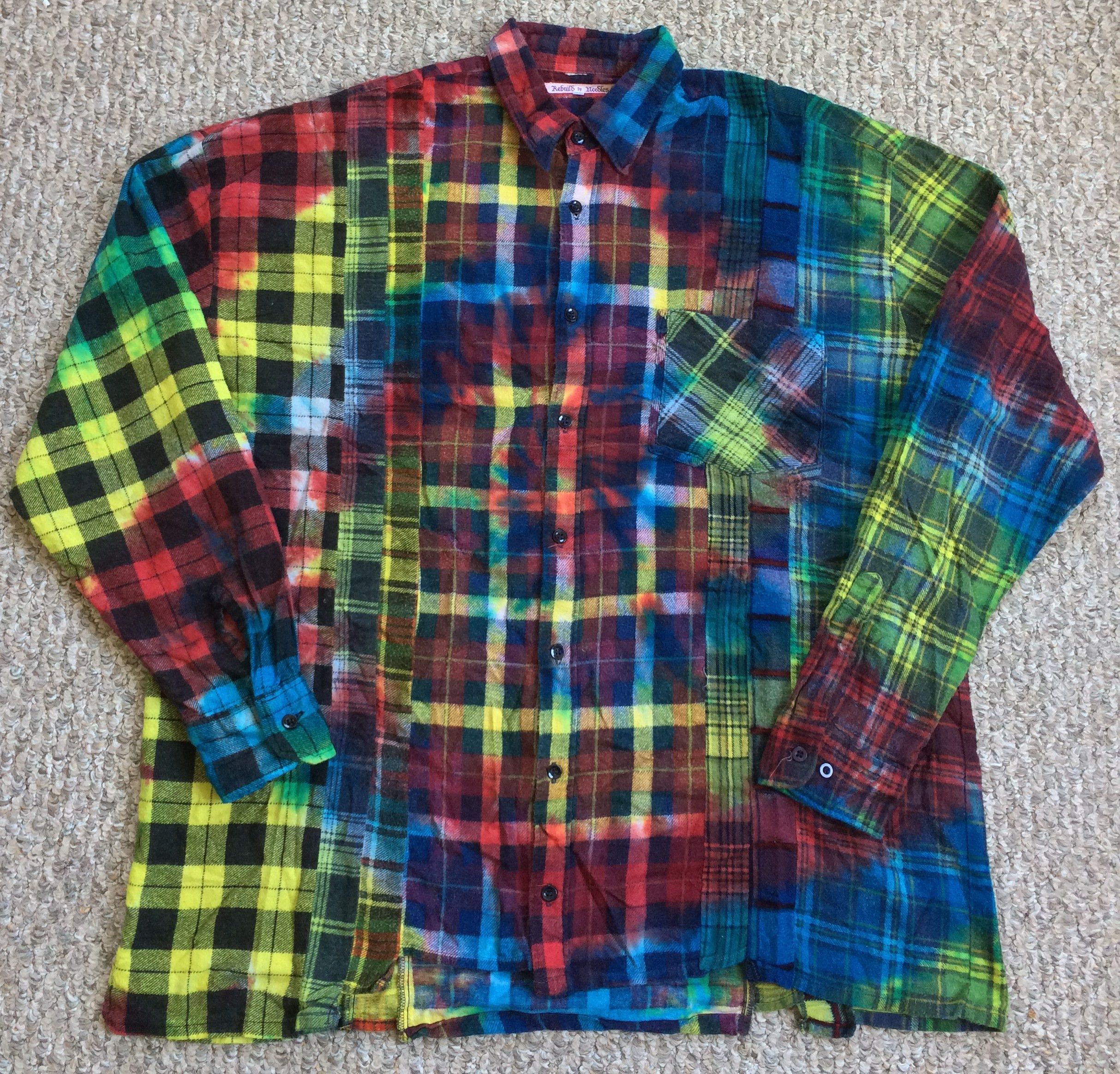 Needles Rebuild by Needles Wide 7 Cut Tie Dye Flannel Size US XL / EU 56 / 4 - 1 Thumbnail