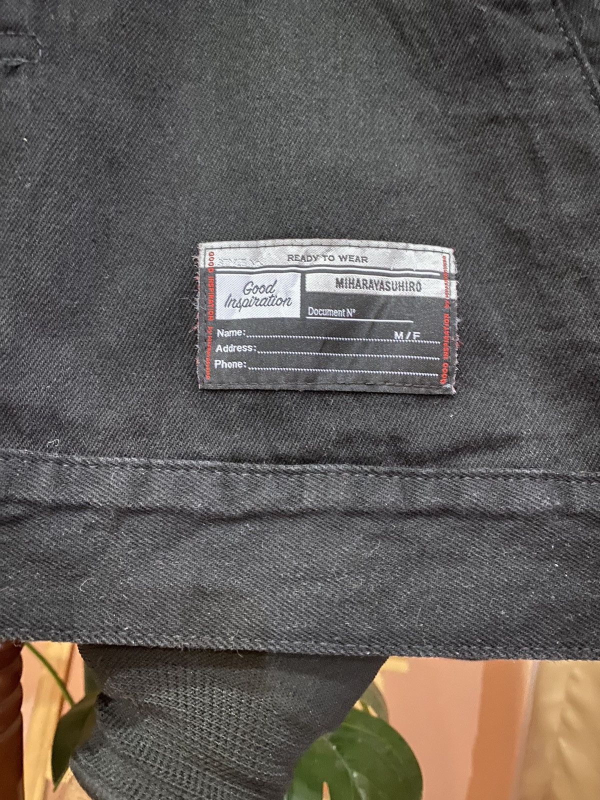GU × Maison MIHARA YASUHIRO Good Inspiration x Mihara Yasuhiro Black Denim Jacket Size US XL / EU 56 / 4 - 6 Thumbnail