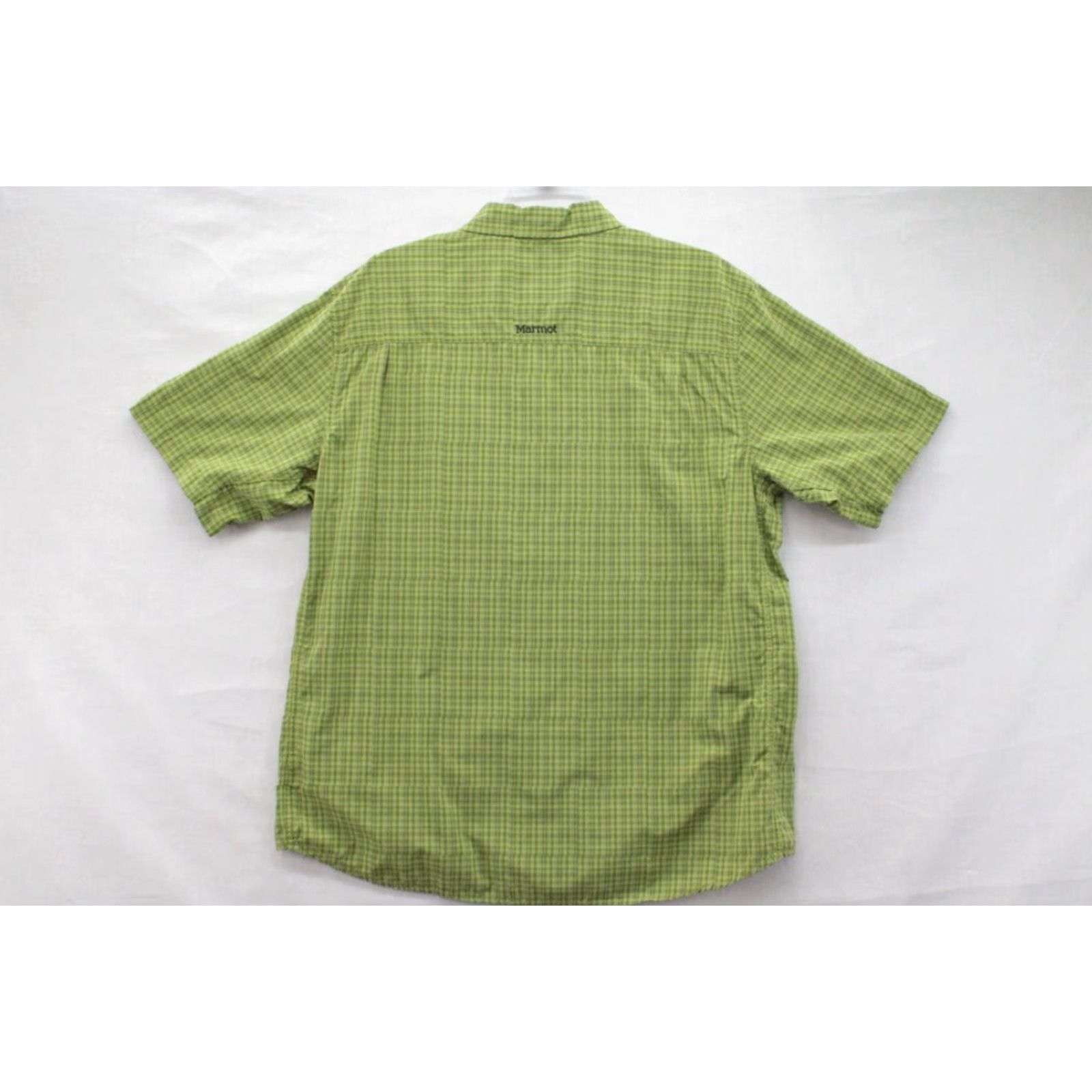 Marmot Marmot for Life Shirt Men's XL Green Nylon Checks Zip Pocket Fishing Outdoors Size US XL / EU 56 / 4 - 2 Thumbnail