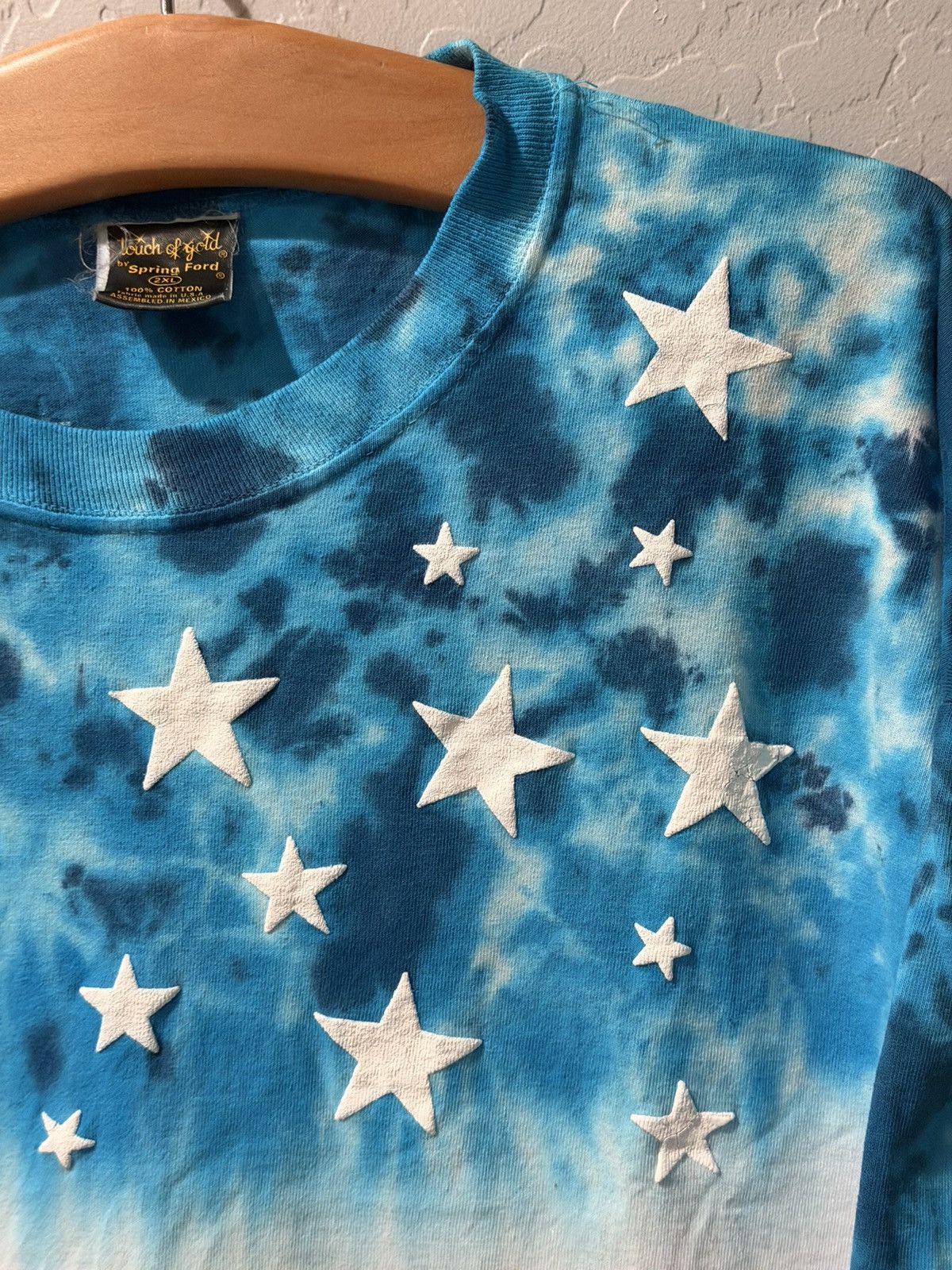 Vintage Spring Ford Usa Flag Aop Ss Shirt 1XL Bin 1 in Blue, Men's — image 2 of 6