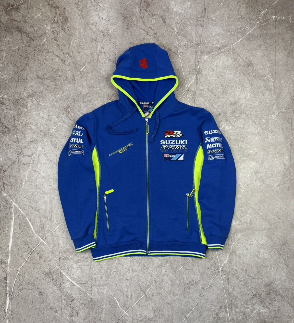 Vintage Vintage Y2K Suzuki Racing Zip Hoodie Size US S / EU 44-46 / 1 - 1 Thumbnail