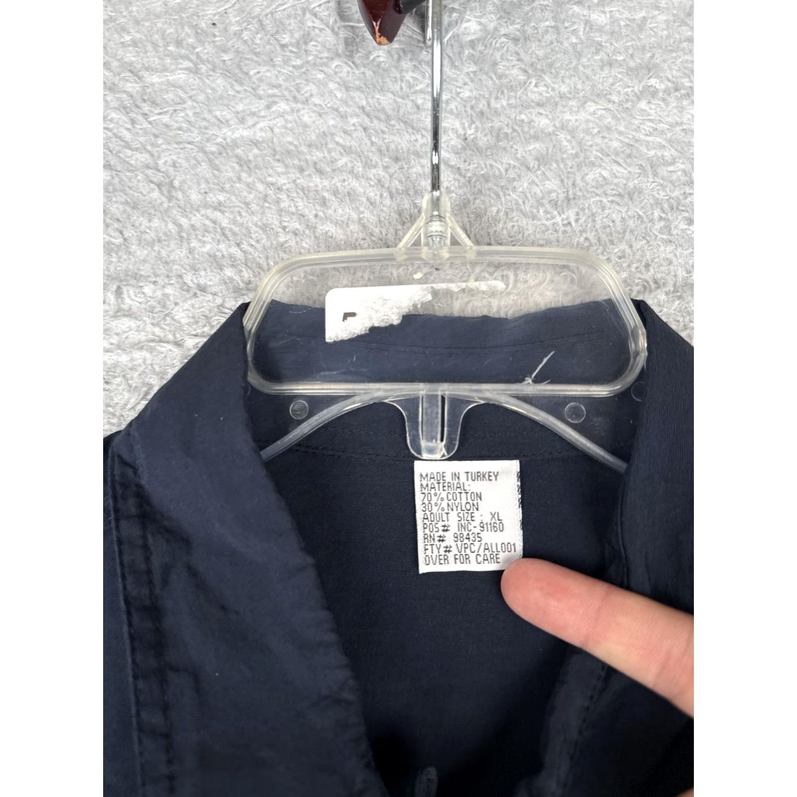 Vintage Shirt Mens XL Blue Long Sleeve Button Up Lightweight Pockets Outdoor Fishing Size US XL / EU 56 / 4 - 6 Thumbnail