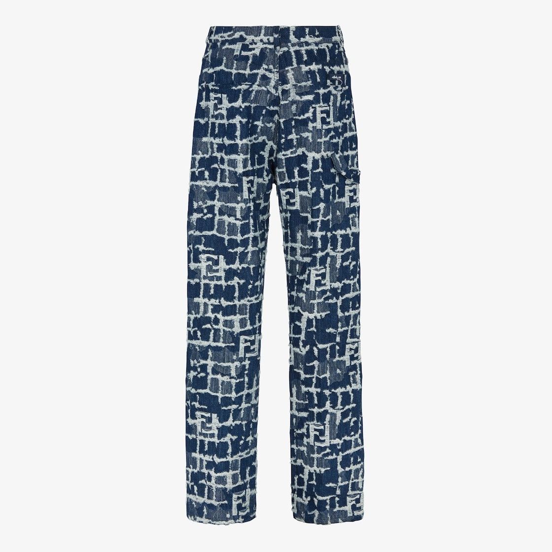 Fendi o1s1wg111025 Long Jeans in Blue Size US 36 / EU 52 - 2 Thumbnail