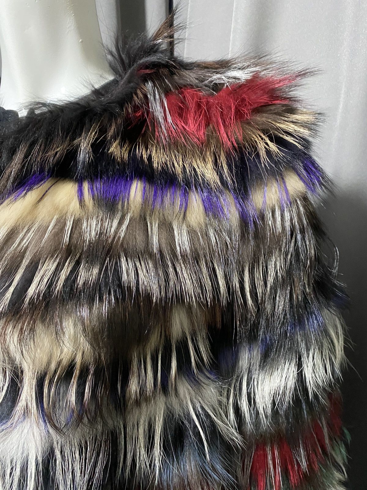 Other Punto Leather & Fur- Multicolor Fox Fur Jacket Size M / US 6-8 / IT 42-44 - 5 Thumbnail