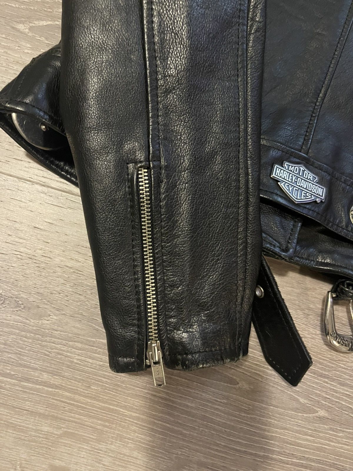 Harley Davidson HARLEY DAVIDSON HACIENDA LEATHER JACKET MED EXCELLENT CON Size M / US 6-8 / IT 42-44 - 15 Thumbnail