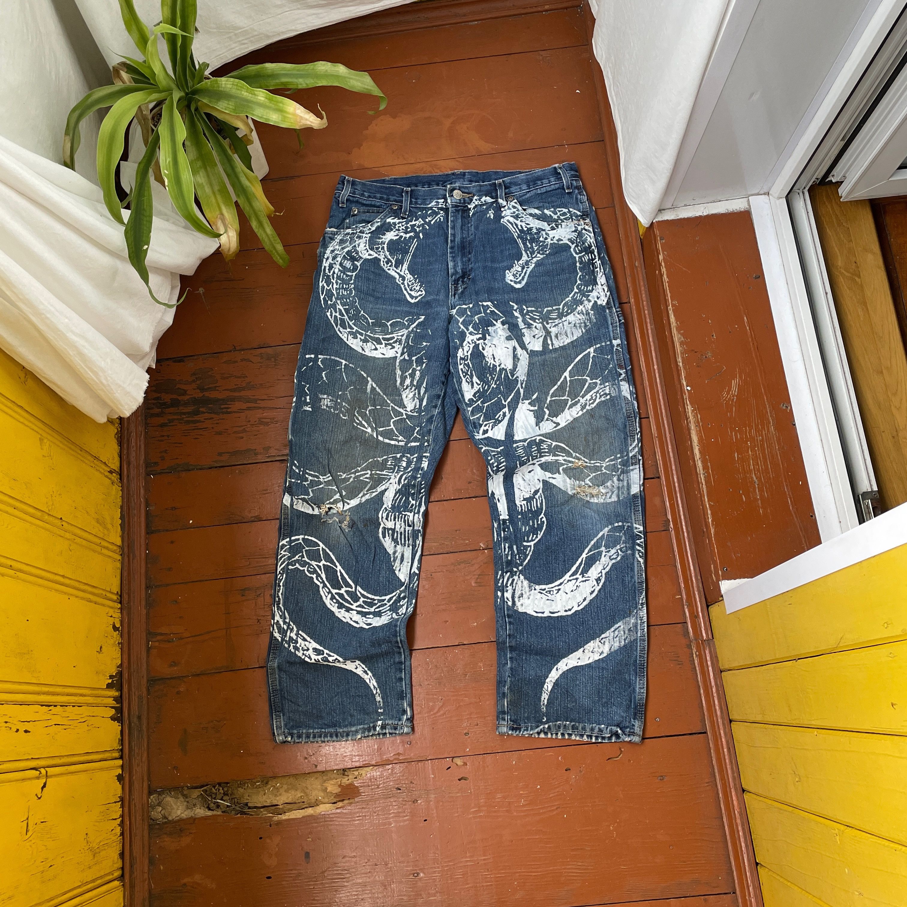 Dickies Dickies Custom Jeans Baggy japanese style opium y2k faded Size US 34 / EU 50 - 3 Thumbnail