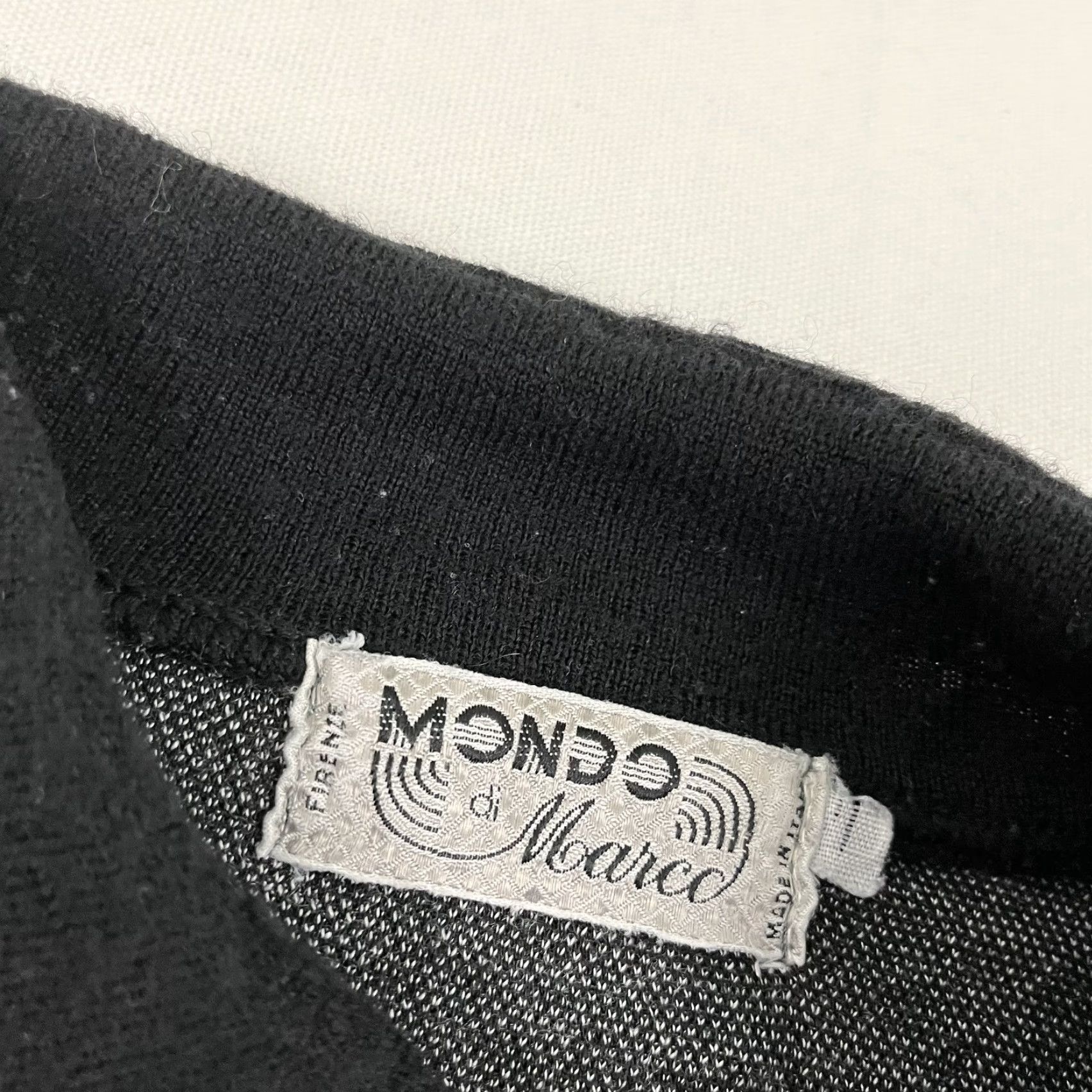 Vintage Mondo di Marco Sweater Polo Mens XL Wool Blend Gray Geometric 90s Grandpa Jumper Classic Retro Outdoor Vintage Geometric Knit Size US XL / EU 56 / 4 - 2 Thumbnail