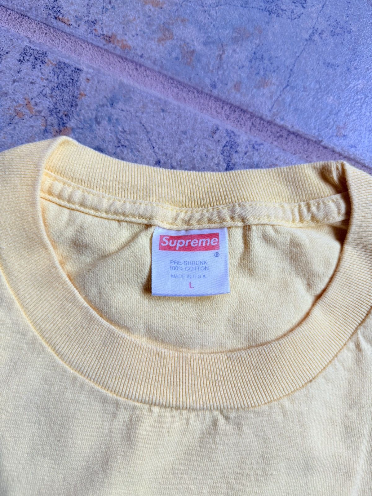 Supreme 1999 Yellow box logo t-shirt Size US L / EU 52-54 / 3 - 4 Thumbnail