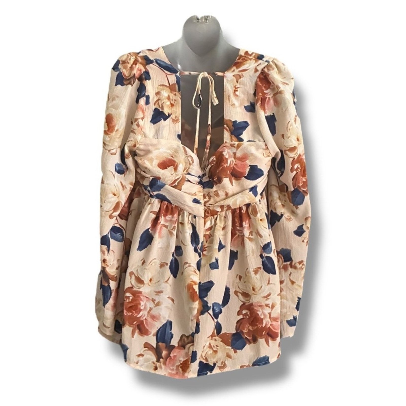 Other Entro boho cottagecore babydoll floral top with bell sleeves Size L / US 10 / IT 46 - 7 Thumbnail