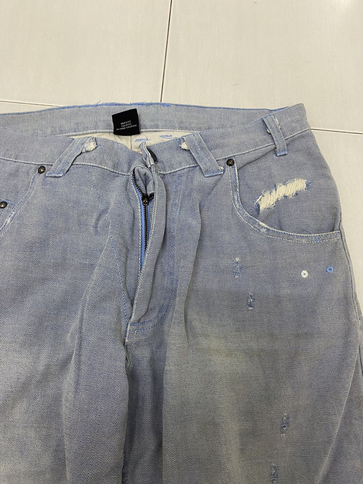 Nike Vintage Rare 2005 AIR JORDAN DENIM JEANS WITH EMBROIDERY Size US 34 / EU 50 - 5 Thumbnail