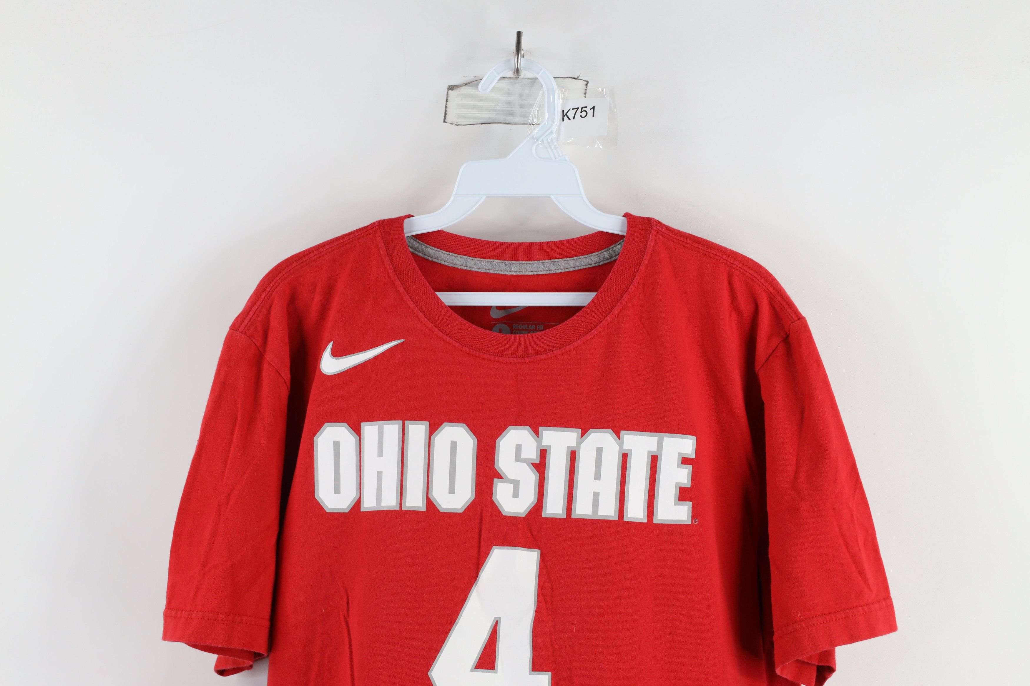 Nike × Vintage Vintage Nike Out Ohio State University Jersey T-Shirt #4 Size US L / EU 52-54 / 3 - 2 Thumbnail
