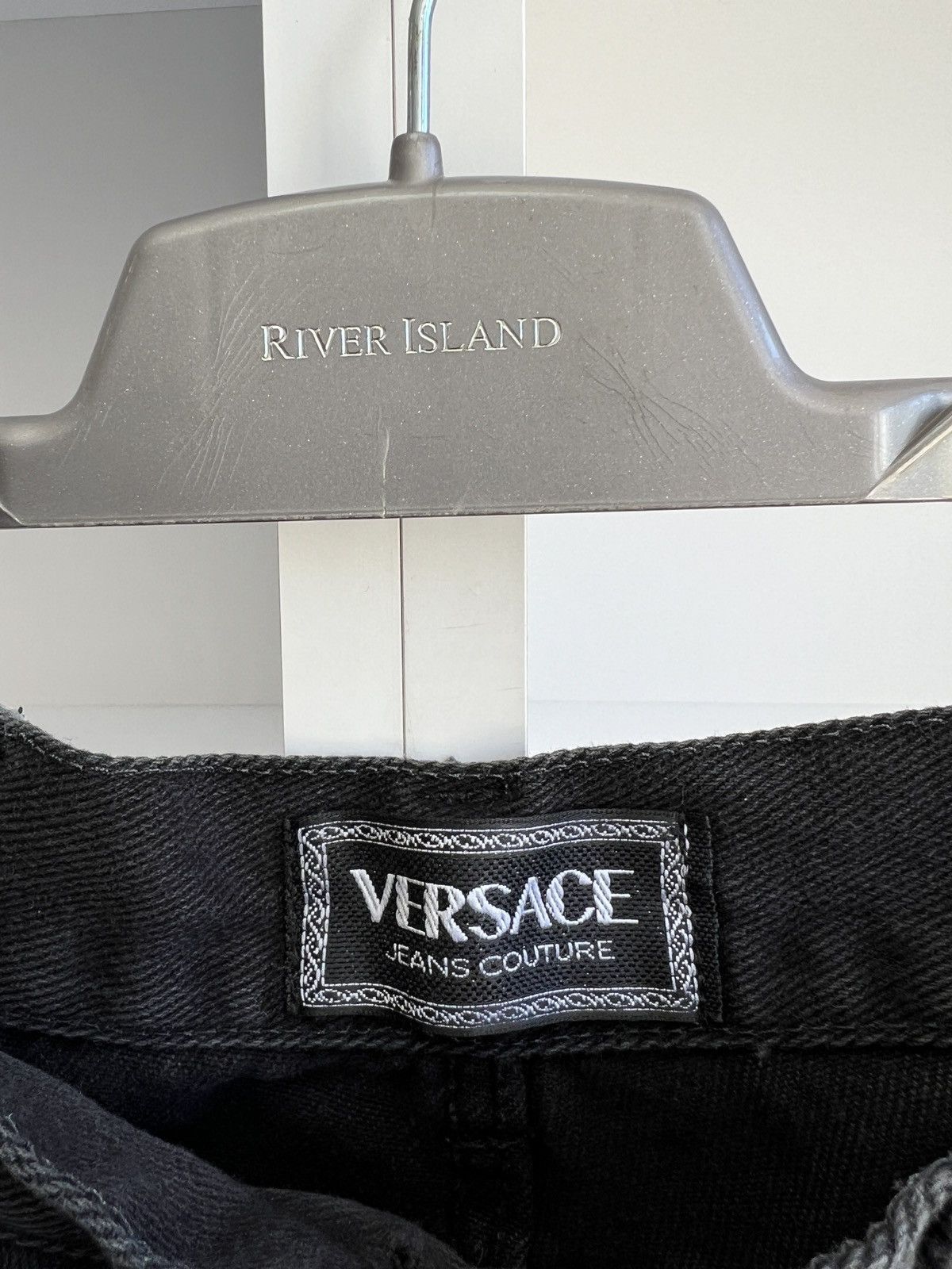 Versace Jeans Couture × Vintage Vintage Versace Jeans Couture black pants Size US 36 / EU 52 - 8 Thumbnail
