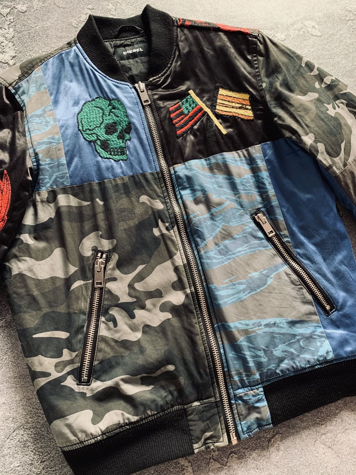 Diesel Diesel Get Up Question Everything Japanese Skull Bomber Size US S / EU 44-46 / 1 - 8 Thumbnail