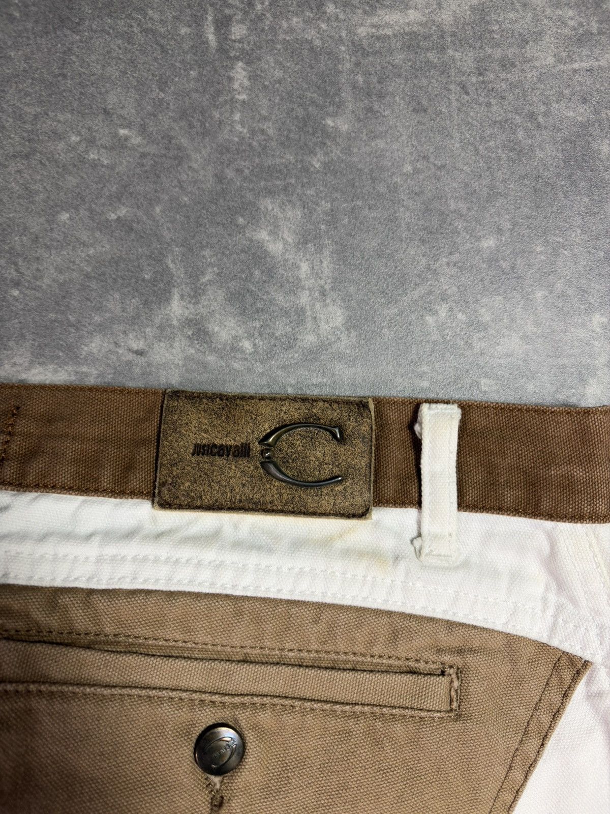 Just Cavalli 00s Just Cavalli Geometry Panels Straight Denim Jeans 38 Size US 38 / EU 54 - 15 Thumbnail