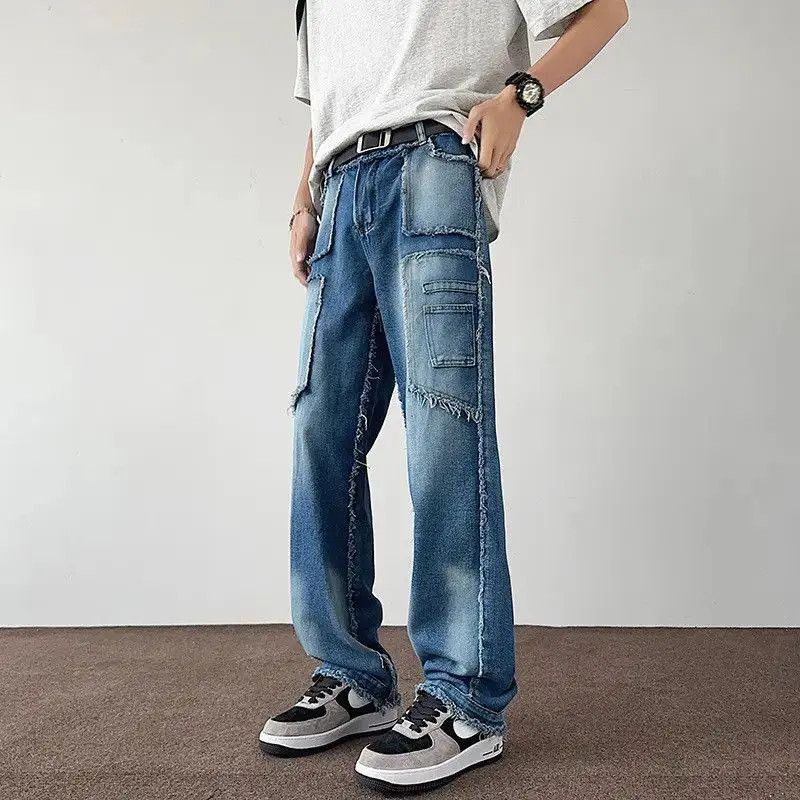 Japanese Brand Retro casual straight leg micro flared jeans Size US 32 / EU 48 - 4 Thumbnail