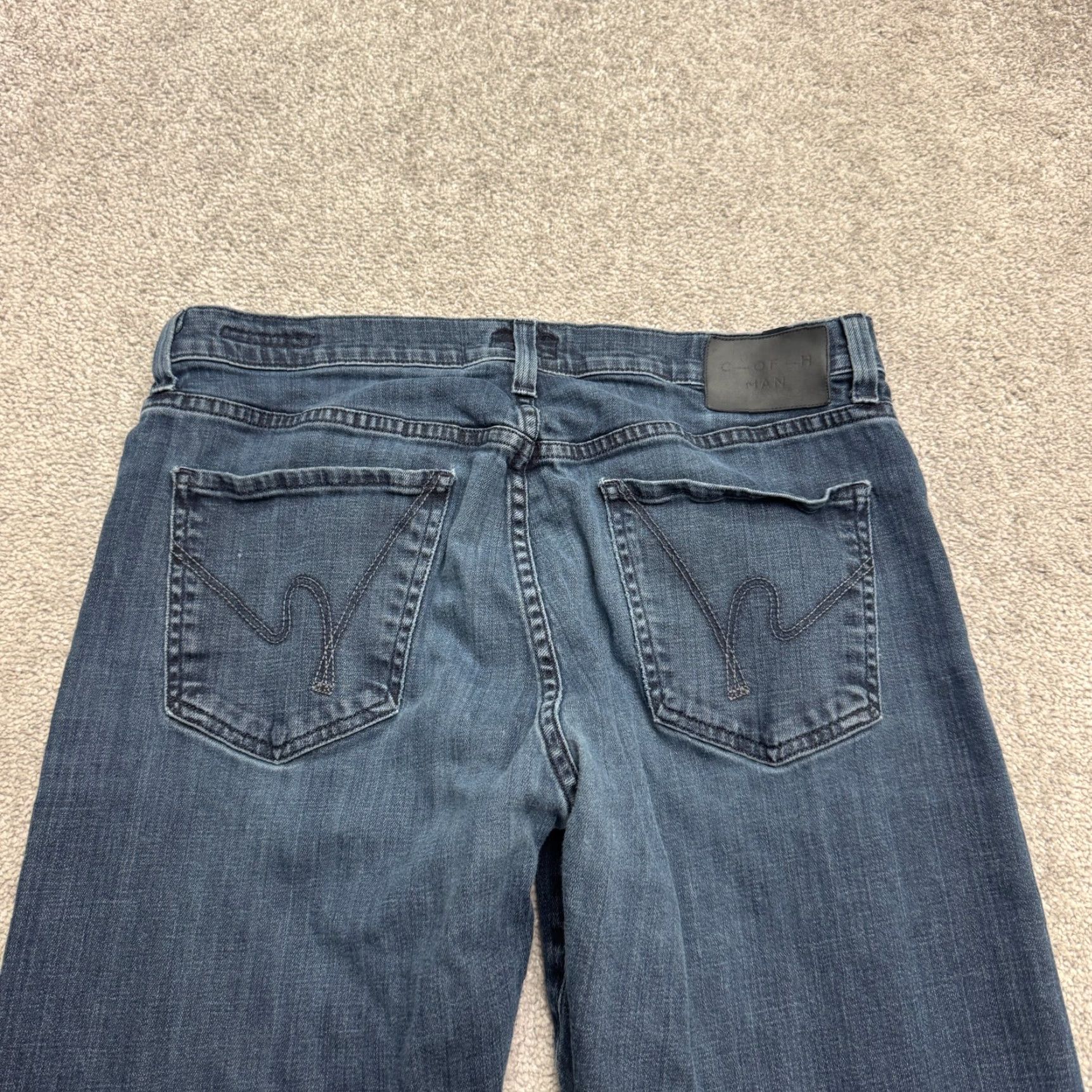 Citizens Of Humanity Citizens of Humanity Straight Leg Jeans Mens 33x33 Blue Dark Wash Size US 33 - 4 Thumbnail