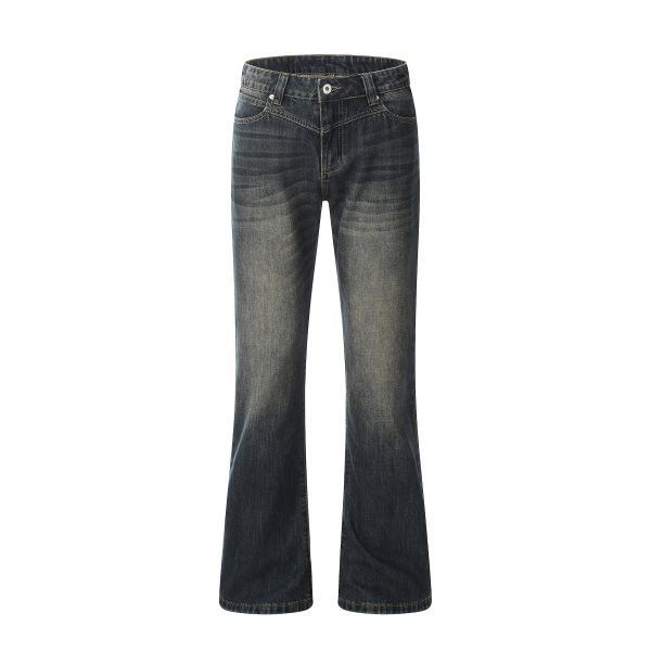 Japanese Brand × Jean American retro washed straight loose casual flared jeans Size US 32 / EU 48 - 1 Thumbnail