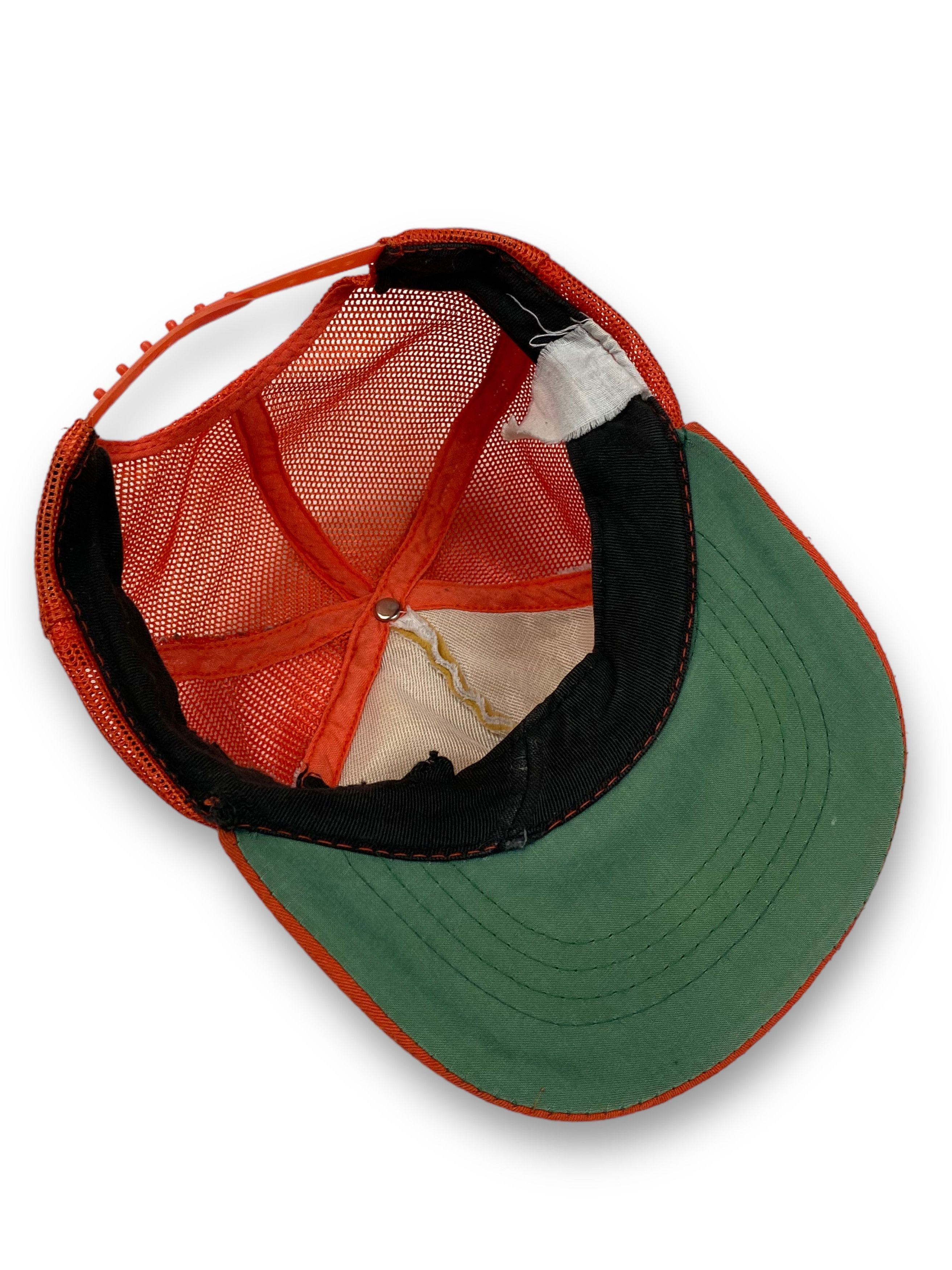 Other Vintage REDNECK Orange Trucker Cap Y2k M694 Size ONE SIZE - 5 Thumbnail