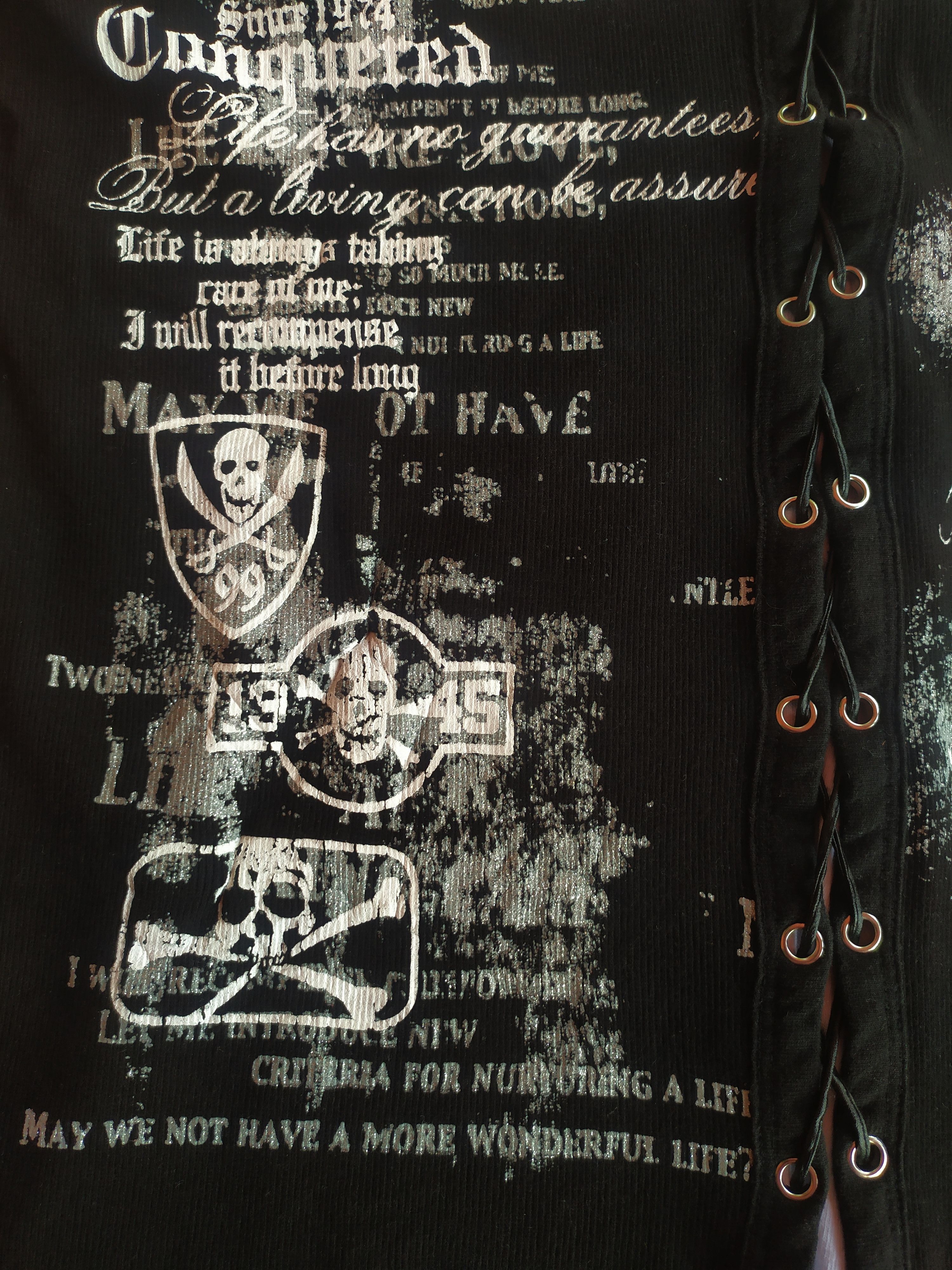 If Six Was Nine × Japanese Brand × Le Grande Bleu (L.G.B.) Collins Poem laces Sleeveless Size US L / EU 52-54 / 3 - 4 Thumbnail
