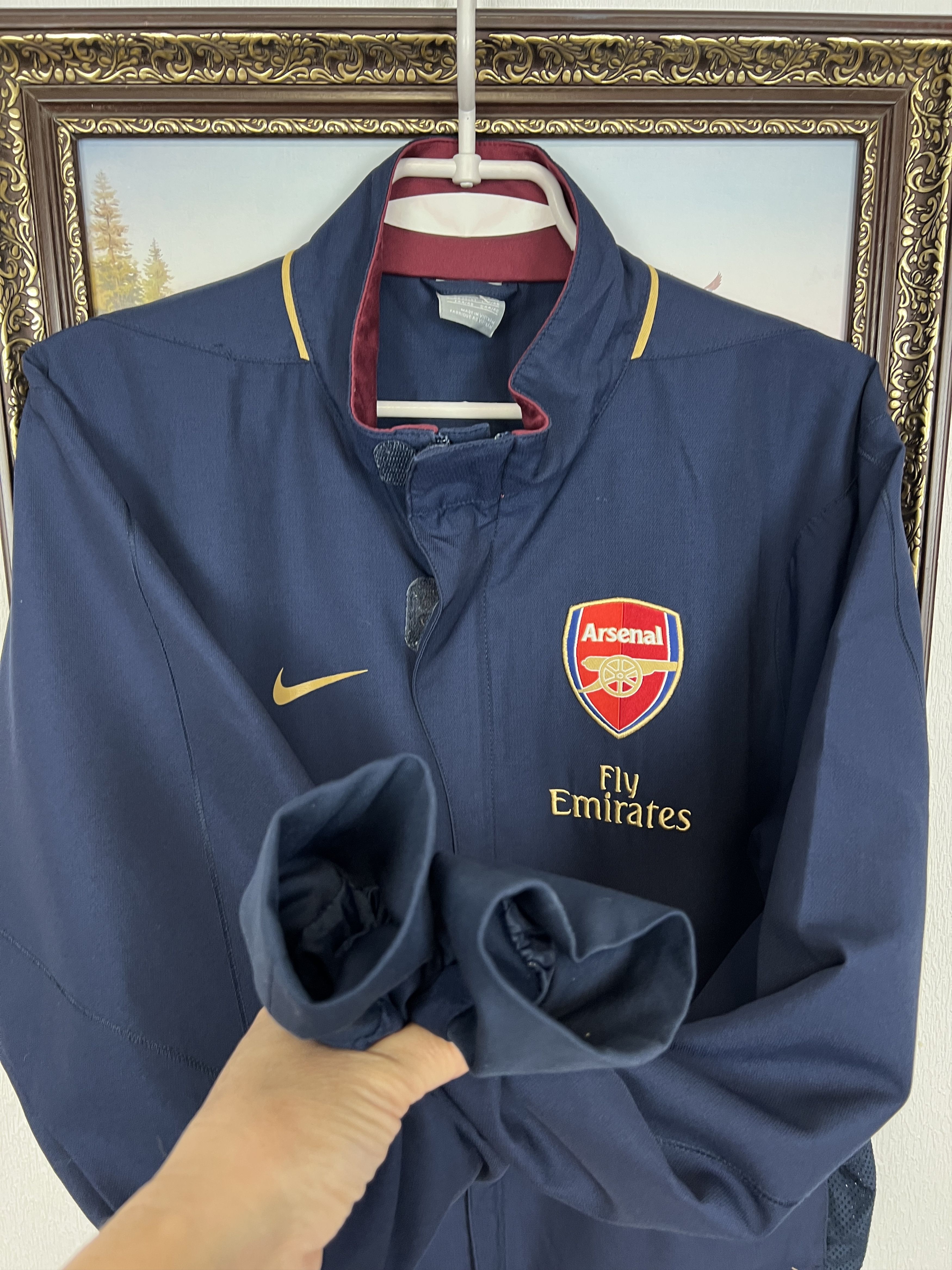 Nike Vintage Nike Arsenal Football Jacket Soccer Track Top Size US S / EU 44-46 / 1 - 7 Thumbnail