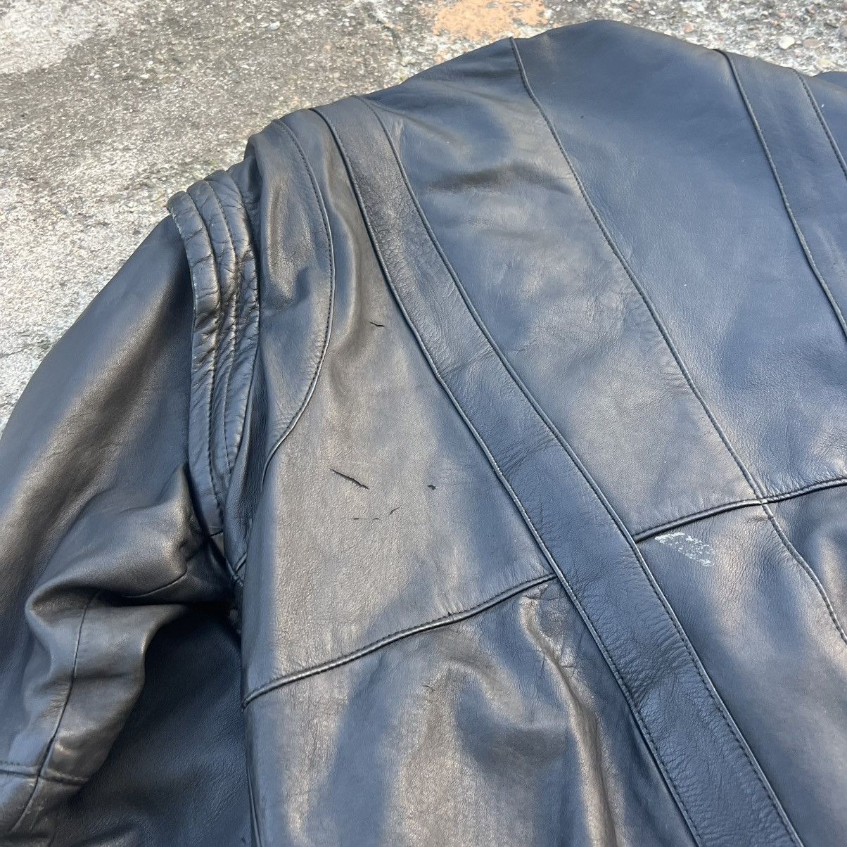 Leather × Vintage Vintage Genuine Real Leather Jacket High Quality Rock Punk Size US M / EU 48-50 / 2 - 7 Thumbnail