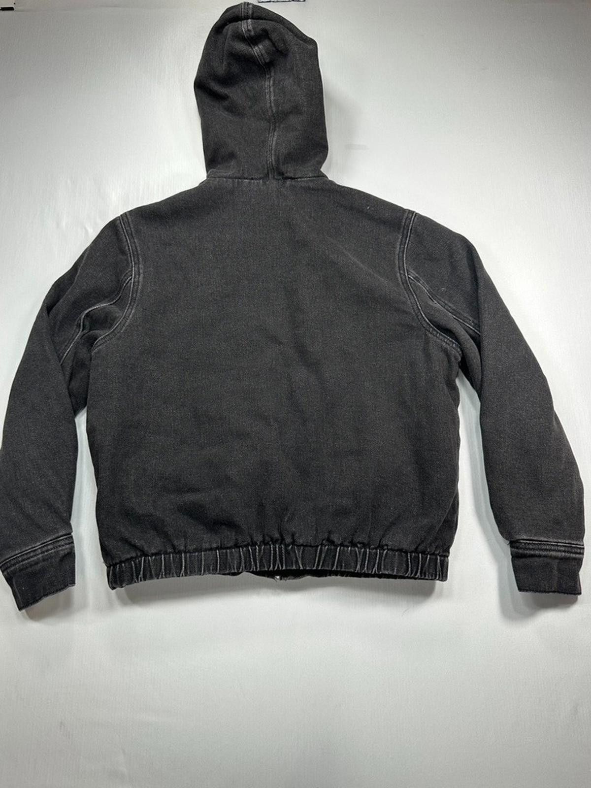 Pacsun PacSun Hooded Denim Full Zip Tapered Black Kids XL/12 Size US XL / EU 56 / 4 - 2 Thumbnail
