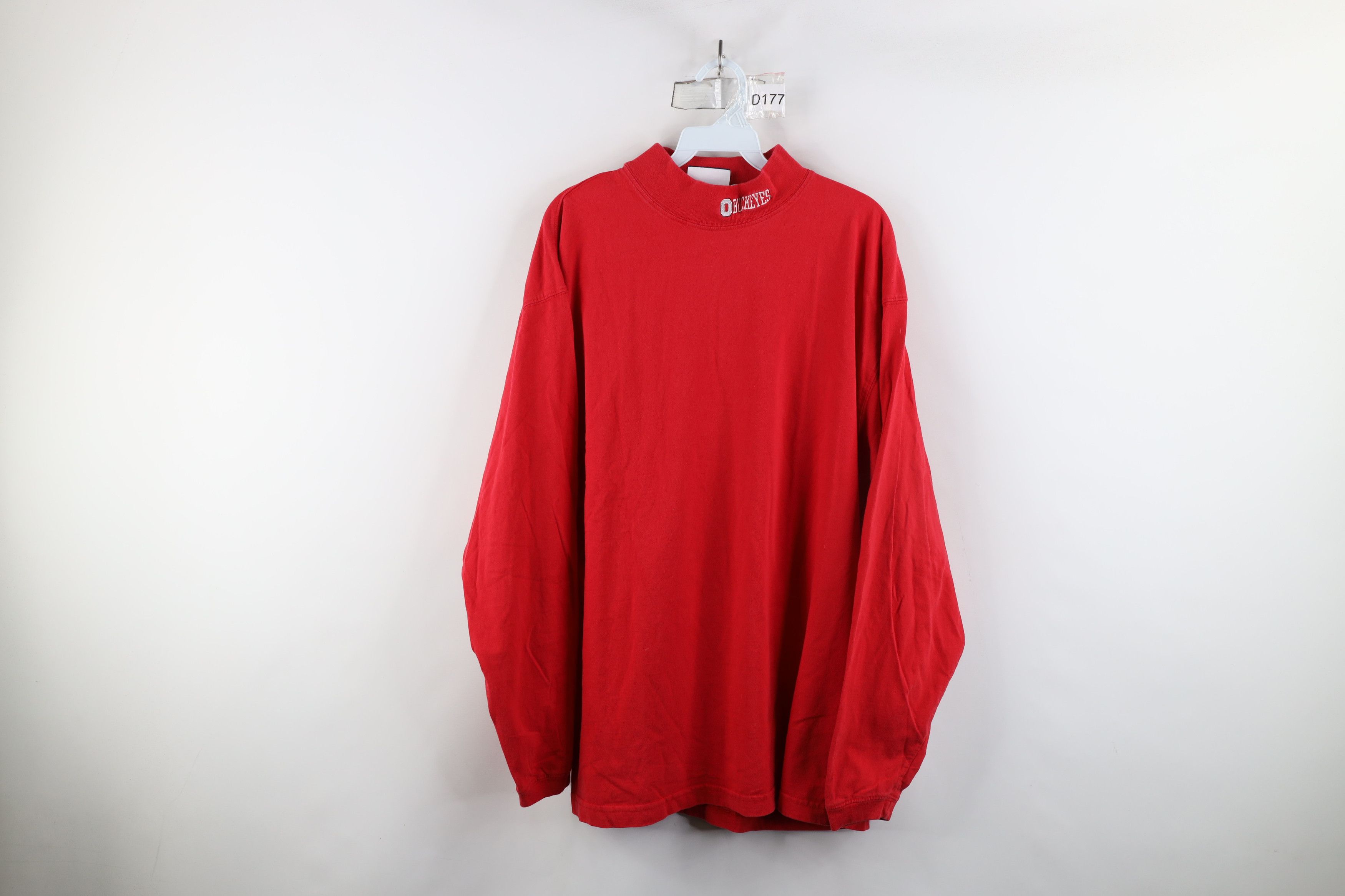 Vintage Vintage 90s State University Mock Neck Long Sleeve T-Shirt Size US L / EU 52-54 / 3 - 1 Thumbnail