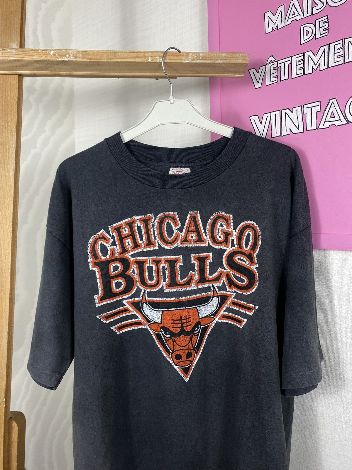 NBA × Vintage Chicago Bulls USA Vintage T Shirt Size US XL / EU 56 / 4 - 3 Thumbnail