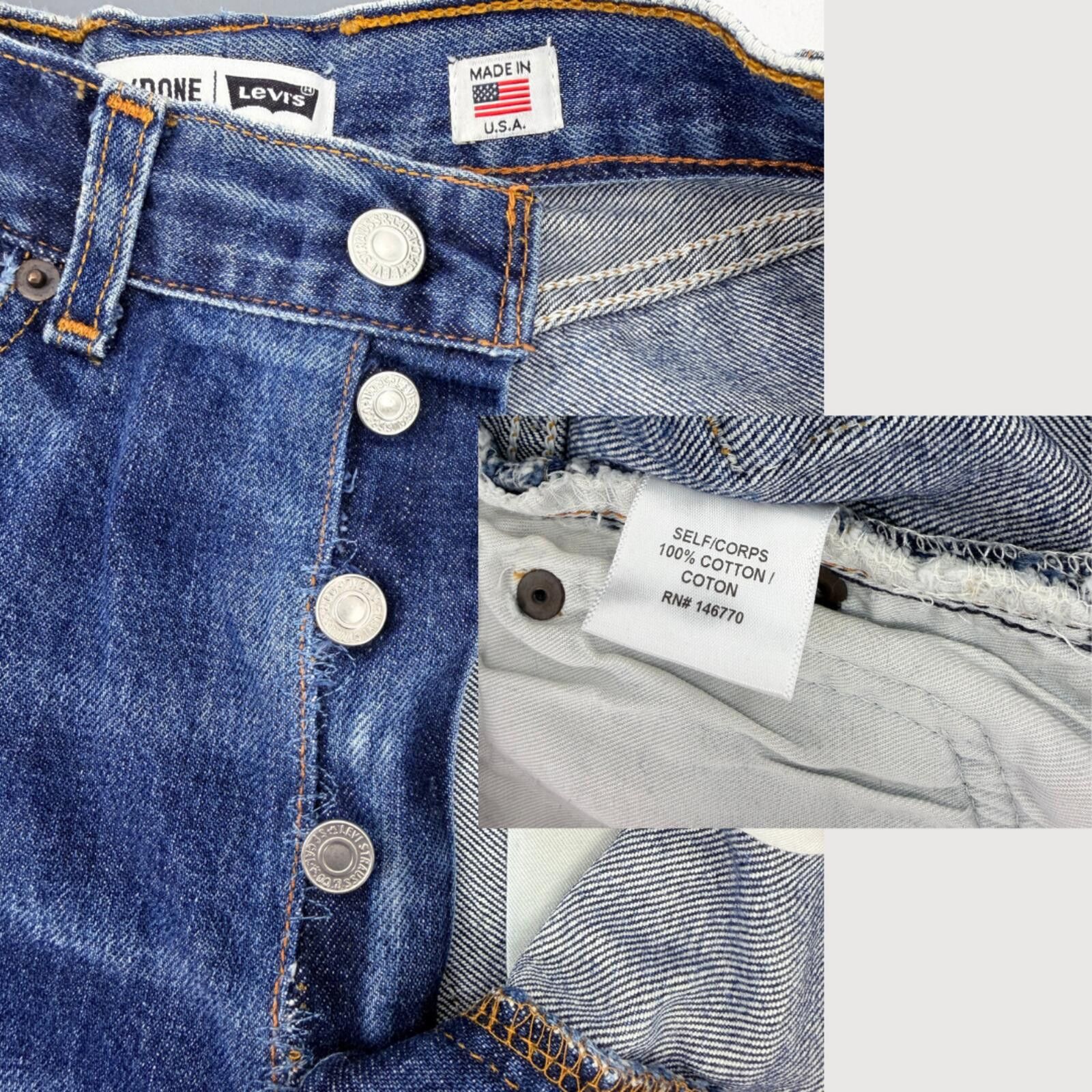 Other RE/DONE Levi’s High Rise Button Fly Shorts 29 Size 29" - 5 Thumbnail