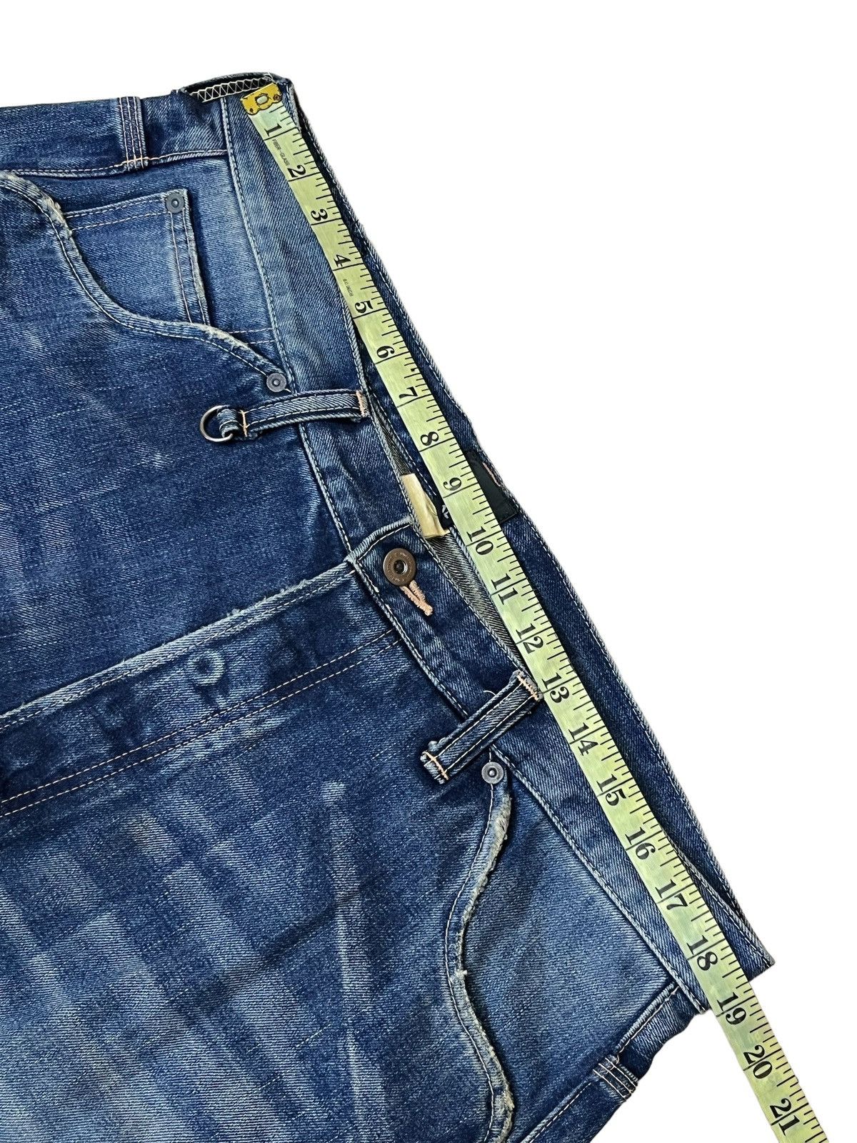 Japanese Brand SICK Y2K JAPANESE CULTURE NITRAID LOOSE FIT SELVEDGE JEANS Size US 37 - 10 Thumbnail