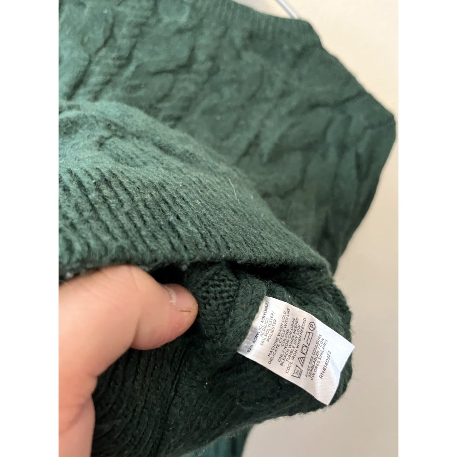 Loft LOFT Cardigan Sweater Green Cable Knit Button Front Size XSP Women’s Size XS / US 0-2 / IT 36-38 - 6 Thumbnail