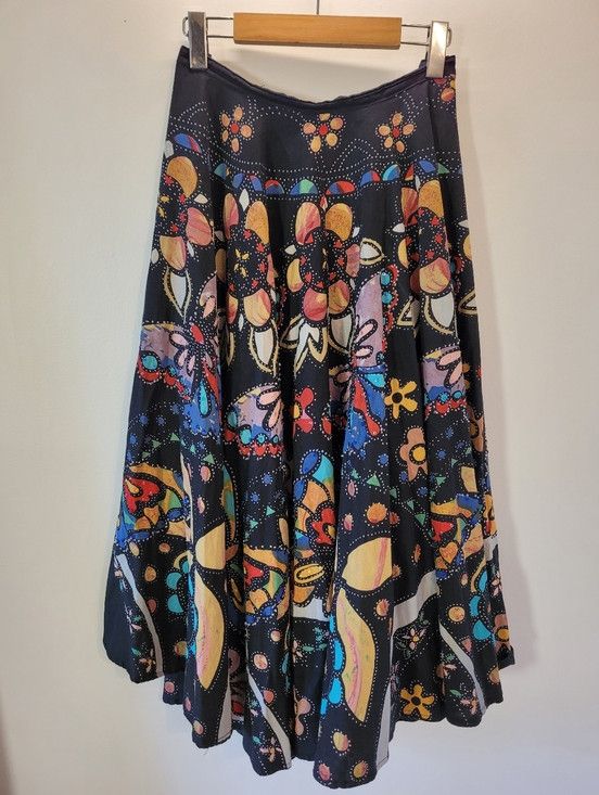 Other Nikky Y2k Maxi Floral Butterfly Whimsy Skirt Sequins - Xl Size 32" / US 10 / IT 46 - 1 Thumbnail
