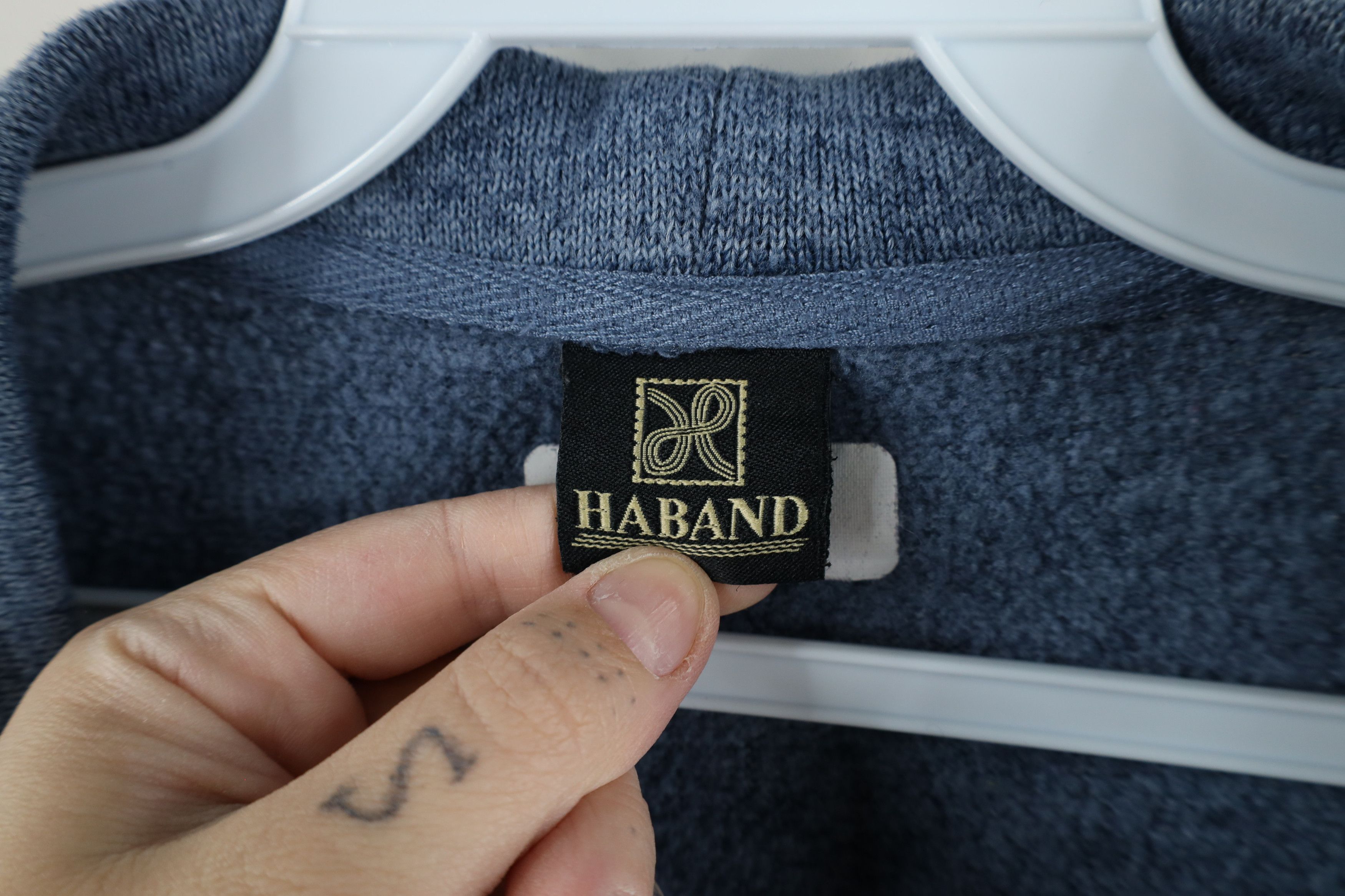 Vintage Vintage 90s Streetwear Boxy Fit Knit Cardigan Sweater Blue Size US S / EU 44-46 / 1 - 6 Thumbnail