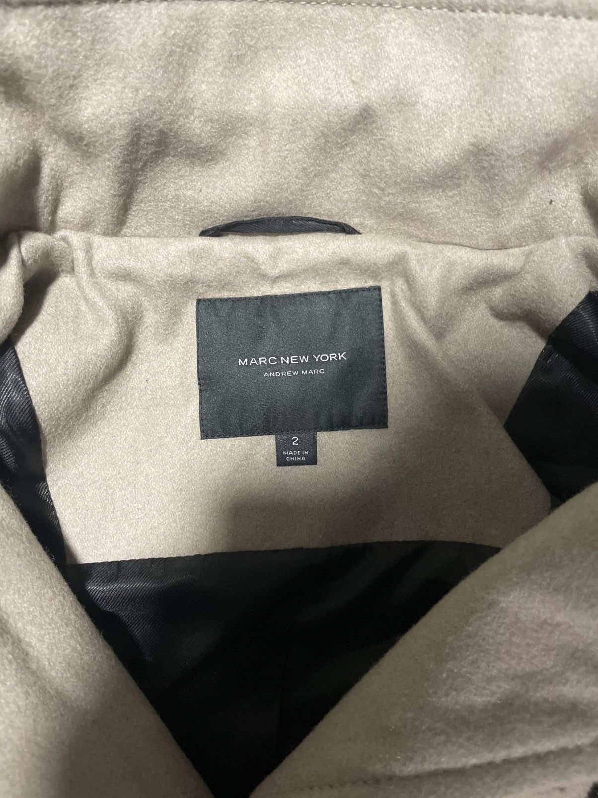 Andrew Marc Andrew Marc Women’s Long Wool Coat Parka Beige Size 2 (XS-S) Size XS / US 0-2 / IT 36-38 - 3 Thumbnail