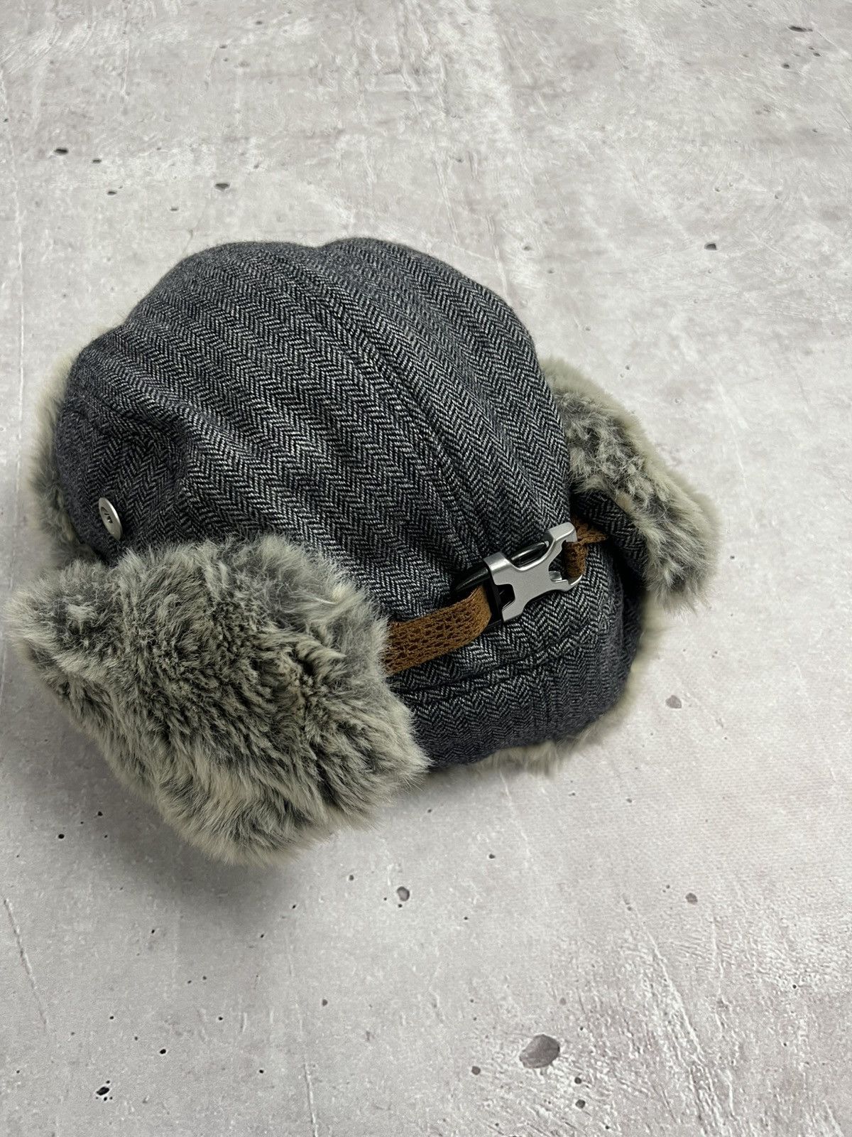 Japanese Brand Vintage Y2K Fuzzy Fur Ushanka Hat Size ONE SIZE - 5 Thumbnail