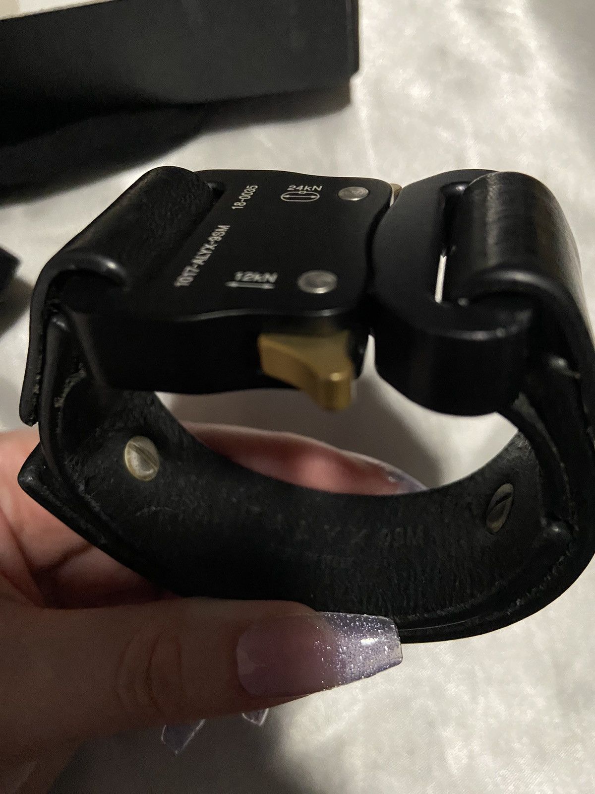 1017 ALYX 9SM 1017 ALYX 9SM Rollercoaster Buckle Leather Cuff Size ONE SIZE - 9 Thumbnail