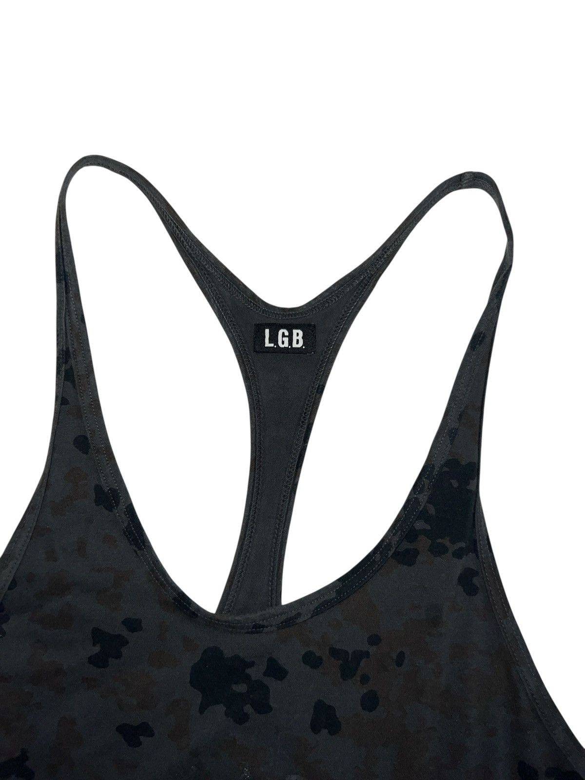 Le Grande Bleu (L.G.B.) LGB glitter army star camo racer back tank top Size XS / US 0-2 / IT 36-38 - 2 Thumbnail